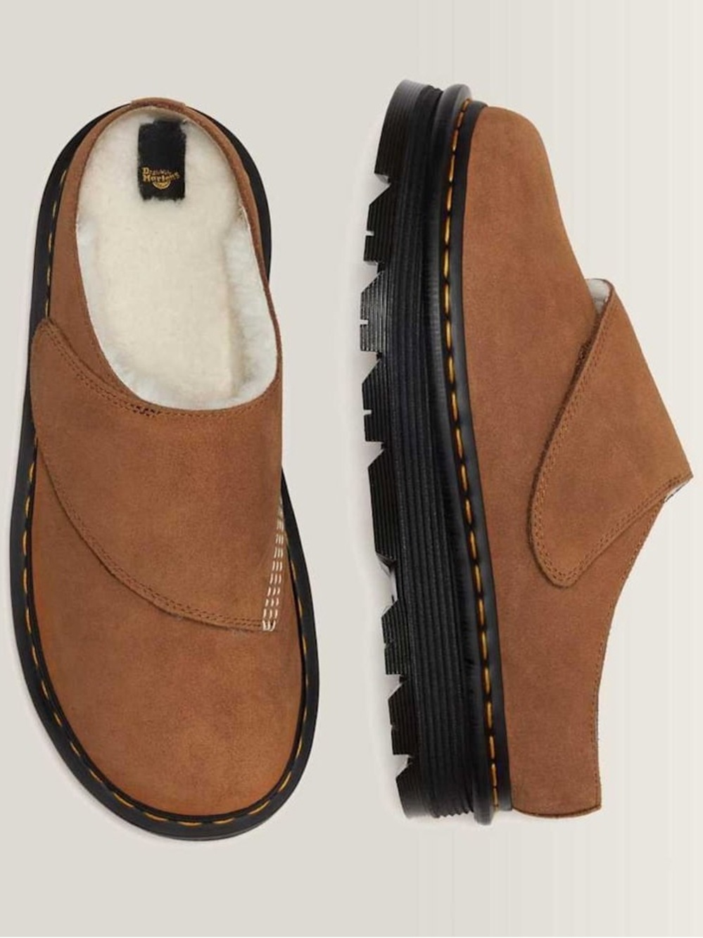 Dr Martens women’s ZEBZAG ANYWAIR
WARM LINED SUEDE MULES